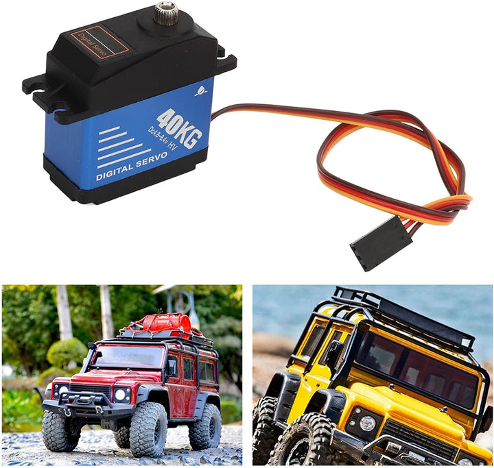 RiToEasysports 40KG Servo, 40KG High Torque RC Servo Wasserdichtes Digitalservo mit 25T Servoarm für
