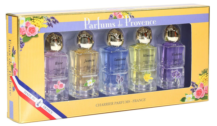 Charrier Parfums Geschenk-Set Provence von 5, Miniatures Eau de Toilette, 54 ml blumig 10.8 ml (5er