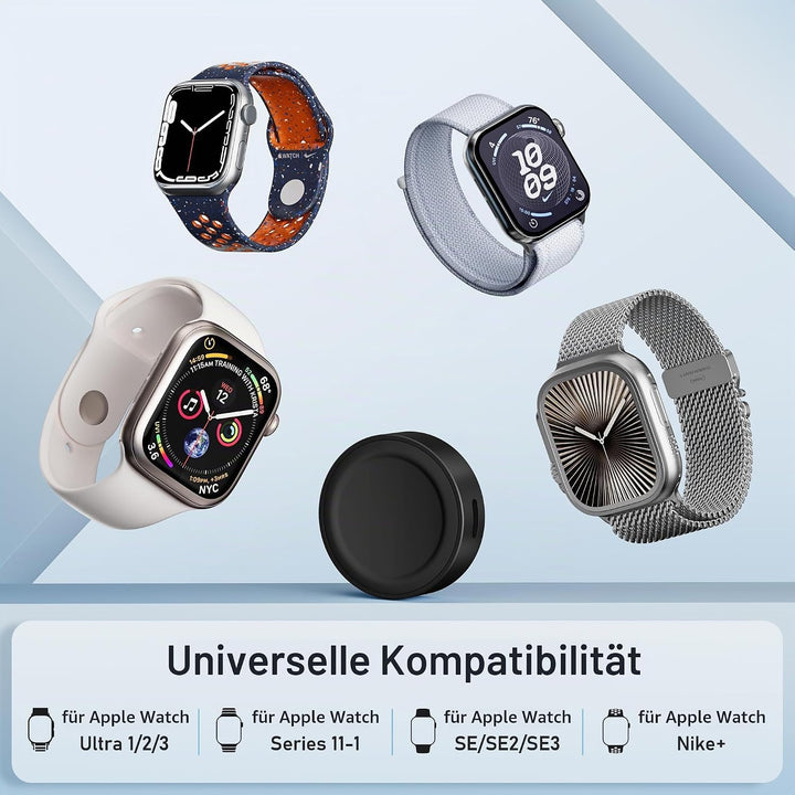 Elebase für Apple Watch Ultra 3 Ladegerät,Magnetisches Ladeadapter,Tragbarer Drahtloser iWatch Ladeg