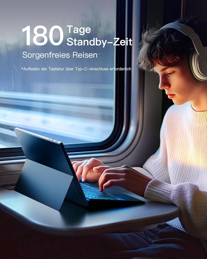 Inateck Surface Pro 7 Tastatur,Kompatibel mit Surface Pro 7/7+/6/5/4 mit Trackpad,Bluetooth 5.3, 7-F