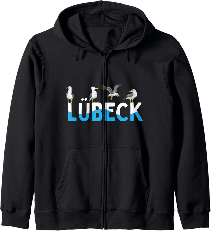 Lübeck Möwen Ostsee Moin Norddeutsch Kapuzenjacke
