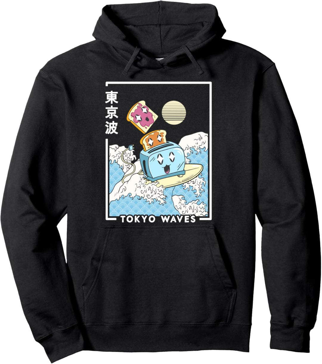 Toaster Peanut Butter Jelly Japanische Welle Kawaii Ästhetik Pullover Hoodie