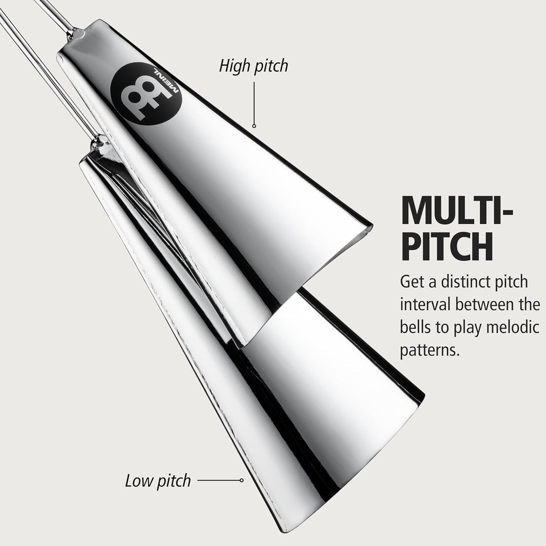 Meinl Percussion Traditional Style A-Go-Go - Mittelgrosses Schlaginstrument - Stahl, Verchromt (STAB