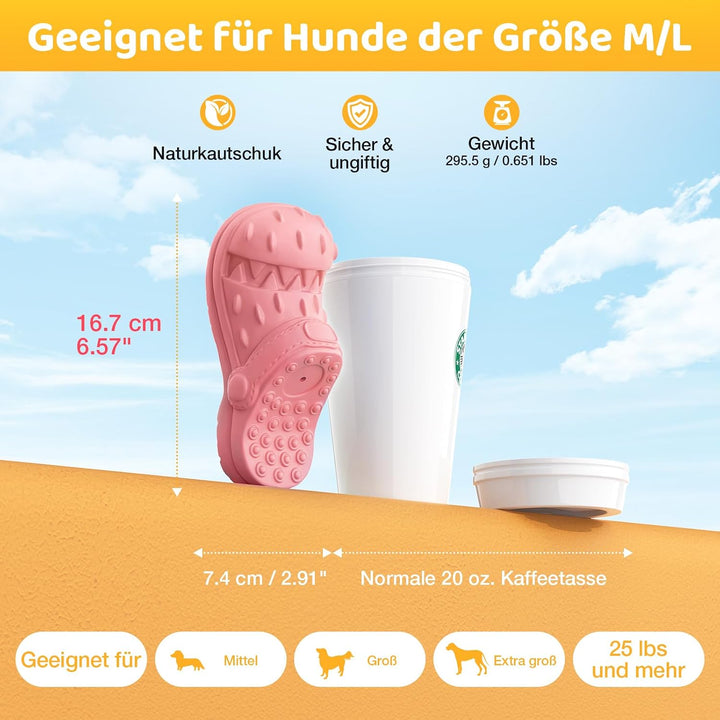 RUXAN Hundespielzeug, Saubere Hundezähne, Hundespielzeug, Kauspielzeug aus Naturkautschuk für Kleine