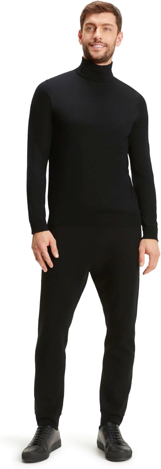 FALKE Herren Basic Roll Neck Pullover atmungsaktive klimaregulierende geruchshemmende Wolle weich ha