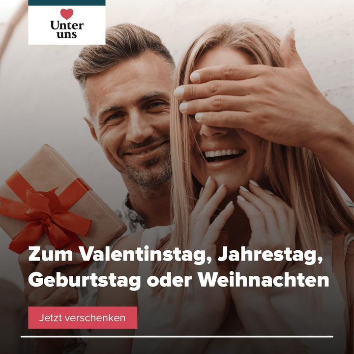 Unter Uns - Spiel für Paare zu zweit | Mit lustigen & tiefen Fragen für 2 Personen | Pärchen Geschen