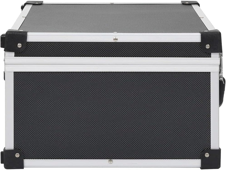 vidaXL CD Koffer für 60 CDs mit 2 Schlüsseln DJ Case Box Alukoffer Aufbewahrungsbox Transportbox Sor