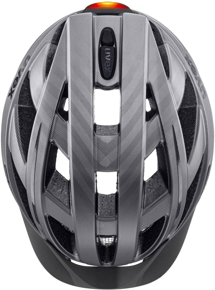 uvex Unisex – Erwachsene, city i-vo Fahrradhelm titan matt 52-57 cm Single, titan matt 52-57 cm Sing