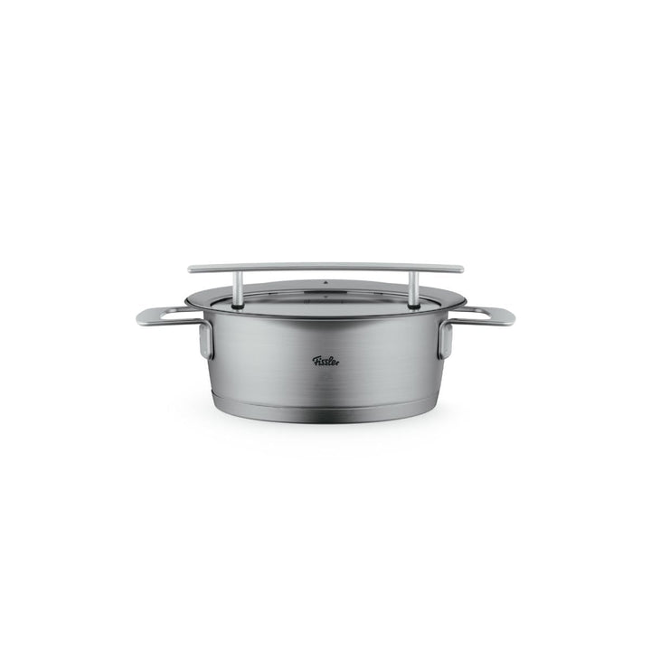 Fissler Phi Collection Bratentopf (20 cm, 2,3 L) mit Glasdeckel – Edelstahl-Bratentopf, induktionsge