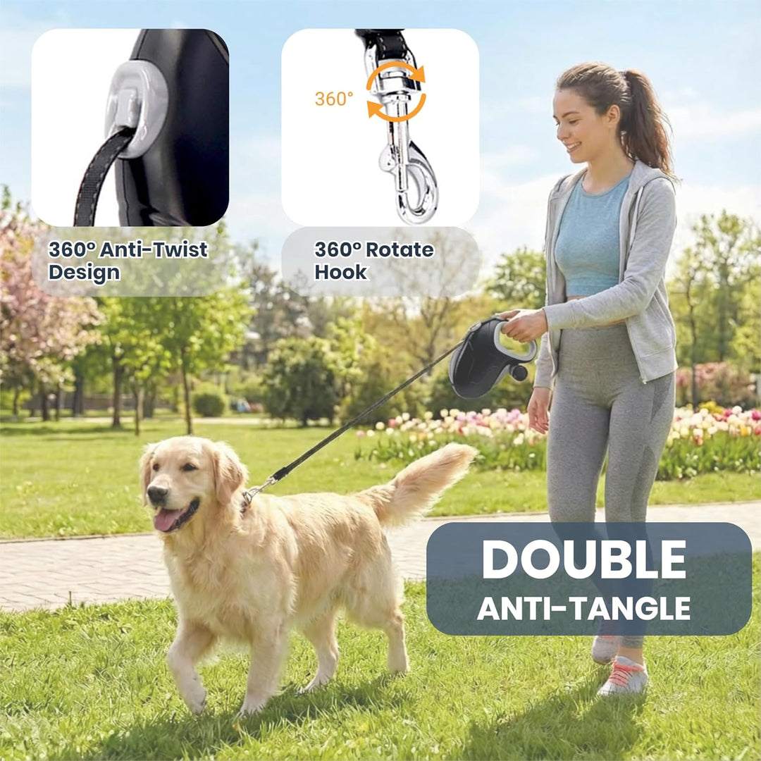 10m Hundeleine, 360° Verhedderungsfreier Rollleine Grosse Hunde,Ausziehleine Hund mit Bremsknopf Und