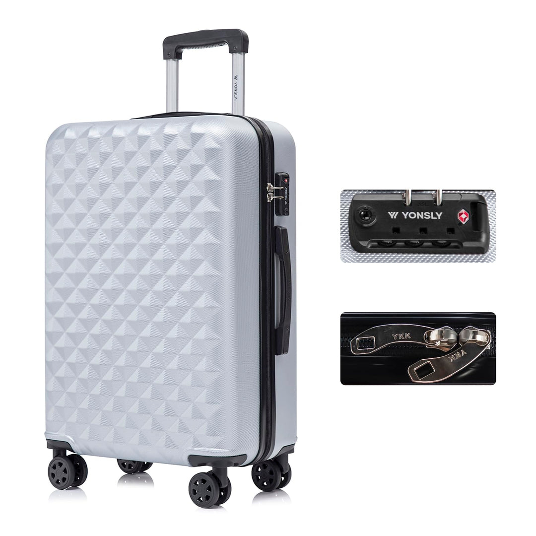 Premium Reisekoffer TSA-Schloss,YKK-Reissverschluss Hartschalen-Koffer Trolley Kabinenkoffer Rollkof