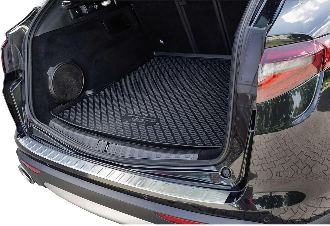 Ladekantenschutz Edelstahl MATT kompatibel für Alfa Romeo Stelvio | BJ ab 2016 | premium Qualität vo