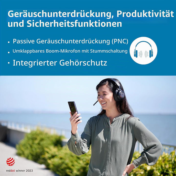 Kensington H3000 Over-Ear Bluetooth Kopfhörer mit Mikrofon, Windows- und Mac-kompatibles kabelloses