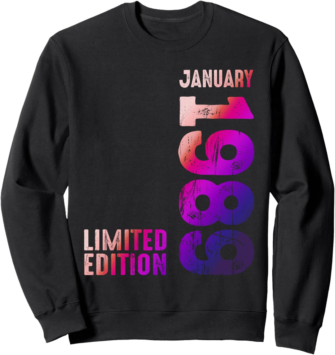 Tolles Jahr 1989 Januar 1989 seit 1989 Retro 1989 Sweatshirt