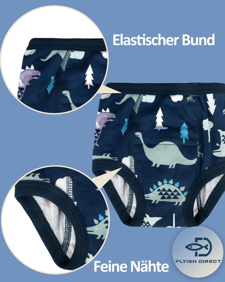 FLYISH DIRECT Töpfchen Trainingshose - Packung mit 6 Baby Trainingshosen Töpfchen Unterwäsche Kleink