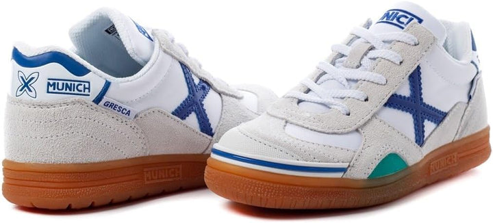 Munich Unisex Kinder Gresca Kid S Fitnessschuhe 34 EU Weiss, 34 EU Weiss