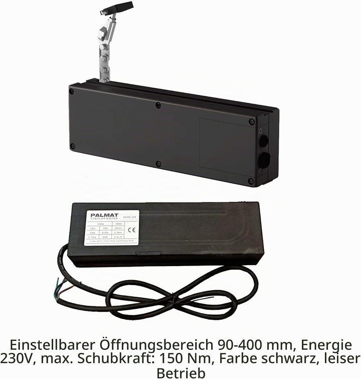 PALMAT – Elektronischer Fensteröffner mit Kettenantrieb, Geeignet für Schiebe-, Flügel- und Dachfens