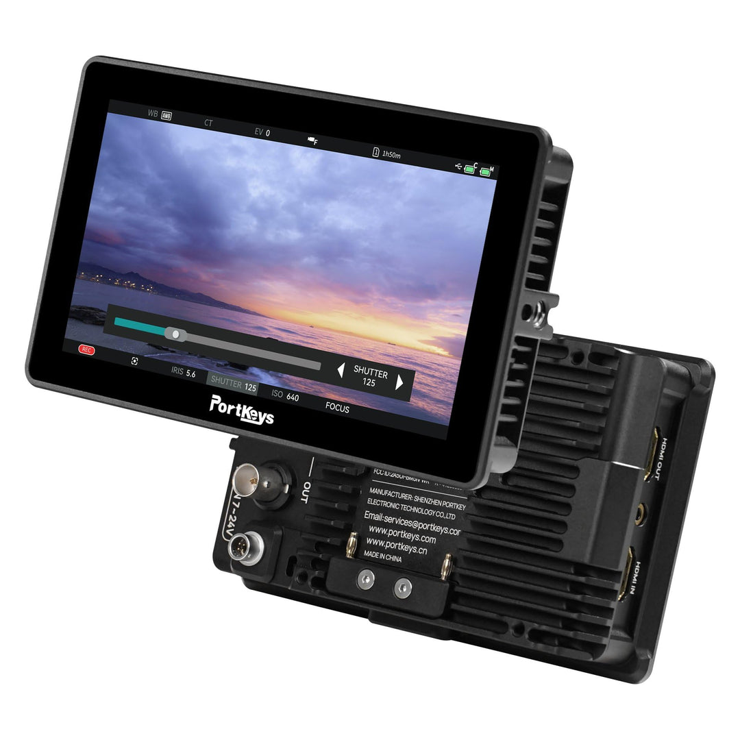 Portkeys BM5 IV 5,5 Zoll 2000nit Kamera-Kontroll-Feldmonitor, Dual-Screen-Camcorder-Monitor für Sony