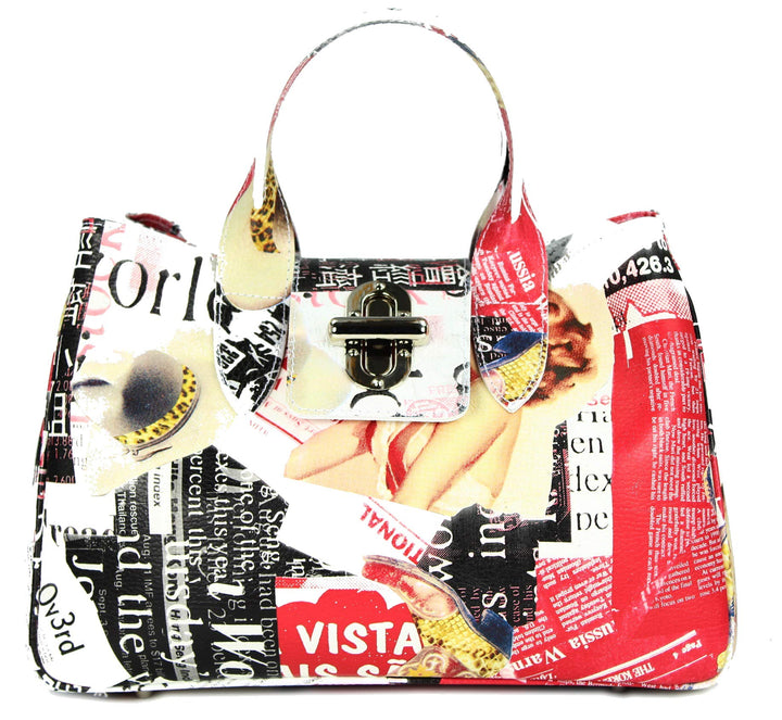 Belli Echt Leder Handtasche italienische Damen Ledertasche Umhängetasche Henkeltasche in Glattleder,