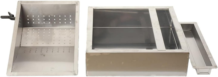 Pommes Abtropfschale aus Edelstahl, Gastro Frittierseiher Pommessieb Abtropfsieb Pomme Seiher, Pomme