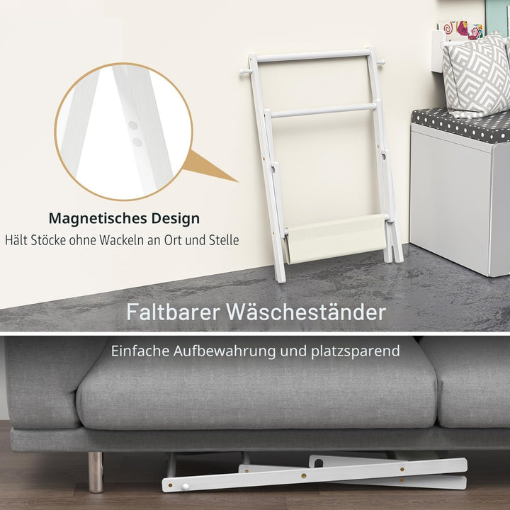 BAMBOOHOMIE Baby-Kleiderständer für Babyshower, Haustiere und Puppen, Baby-Kleiderständer mit Ablage