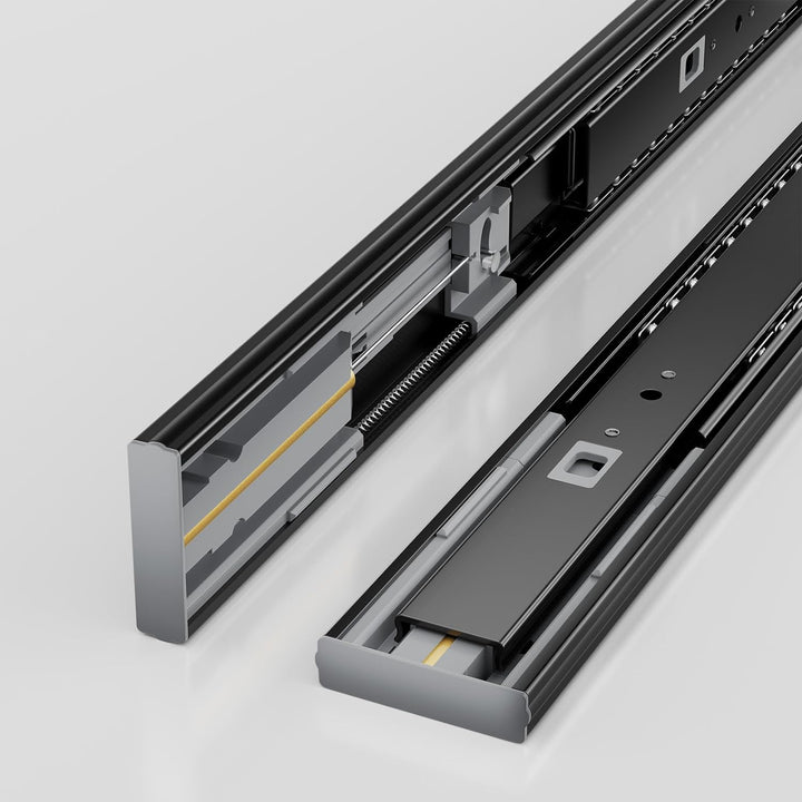 AOLISHENG Kugellager Schubladenschienen softclose 450mm, schwere Belastbarkeit 45 kg, 5 Paar (10 Stü