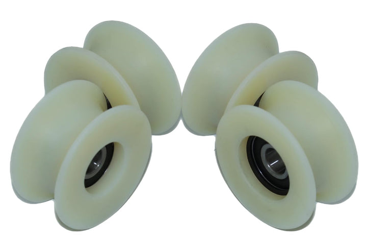 4 x 60 mm Durchmesser gefräste Nylon-Riemenscheiben, verschiedene Rillengrössen, hergestellt in der