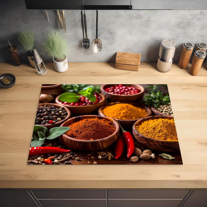 KitchenYeah© Herdabdeckplatte 70x52 cm Einteilig Abdeckplatten Cerankochfeld Abdeckung Ceranfeld Her