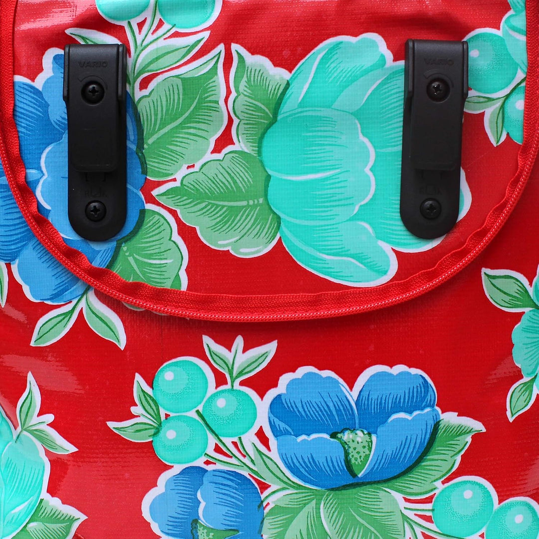 IKURI Fahrradtasche für Gepäckträger Satteltasche Einzeltasche Packtasche, abnehmbar, mit Tragegurt