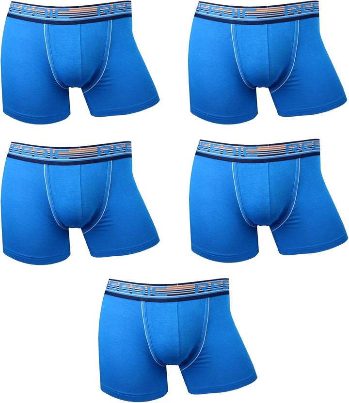 Reedic Herren Boxershorts Modal 5er Pack M Je 5x Blau, M Je 5x Blau