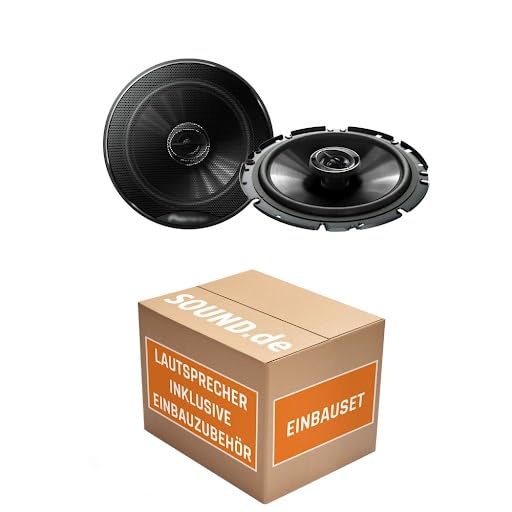 Lautsprecher Einbauset passend mit Pioneer TS-G1720F - 16,5cm 2-Wege Koax Koaxiallautsprecher Auto E