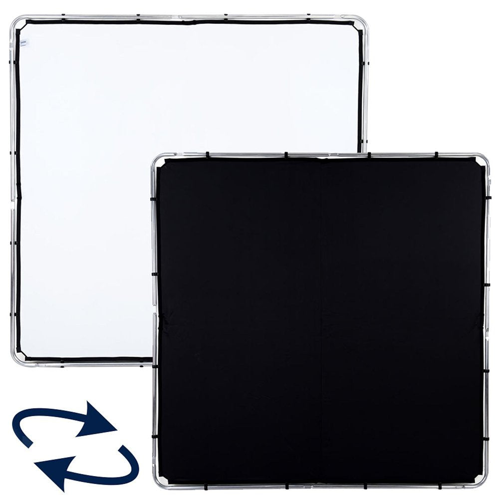 Manfrotto LL LR82221R 2 x 2 m Skylite Diffusor Rapid, Stoff, gross, Schwarz/Weiss