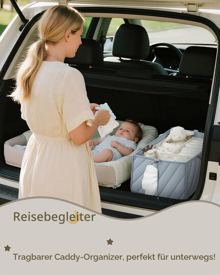 Baby Windel Caddy Organizer tragbare multifunktionale Aufbewahrung mit Papiertasche Schultergurt und