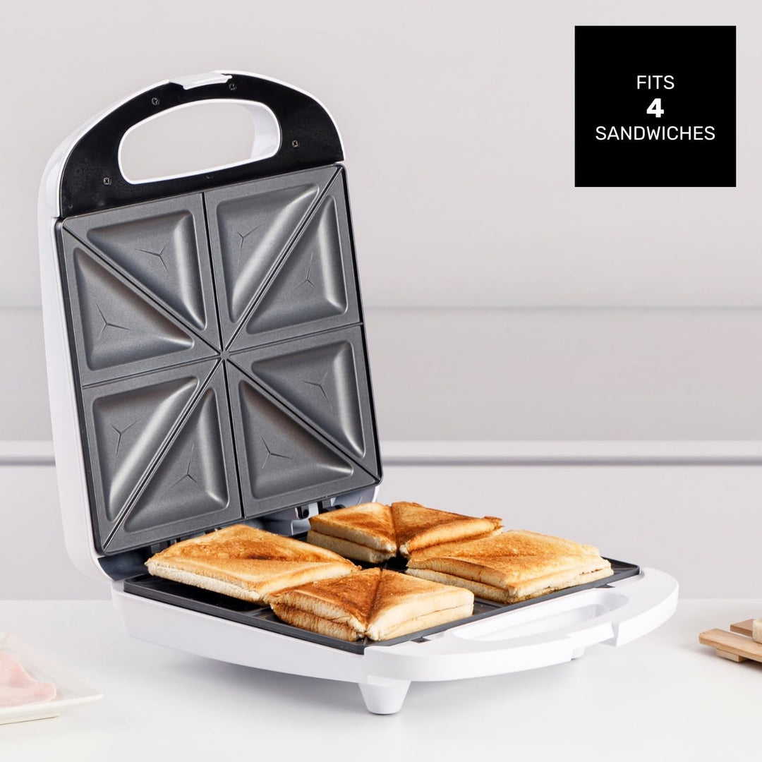 Taurus – Sandwichmaker MySandwich Family, 1200W, 4 Sandwiches, Plattengrösse 26 x 22cm, automatische