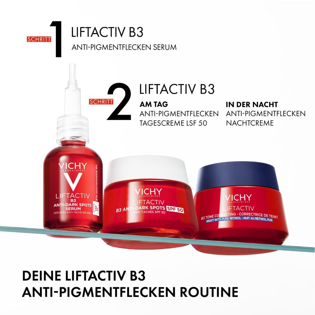Vichy LiftActiv B3 Dark Spot Corrector und Gesichtsserum mit Niacinamid, Glykolsäure, Peptiden und T