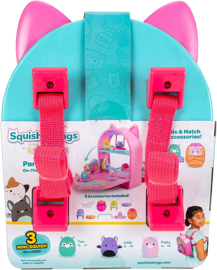 Squish-a-longs SQAL0037 - Party Pack On-The-Go Playset - Serie 1 - (3) 2,5 cm Mini-Squish mit (9) Ei