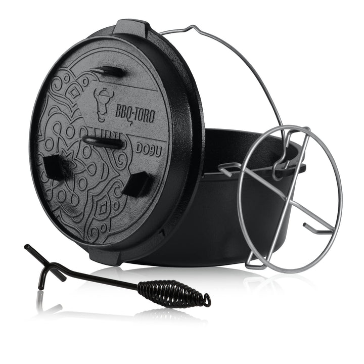 BBQ-Toro Ultimate Dutch Oven mit PRO3+ Beschichtung |9,0 Liter (DO9U), Topf ohne Füsse | bereits ein