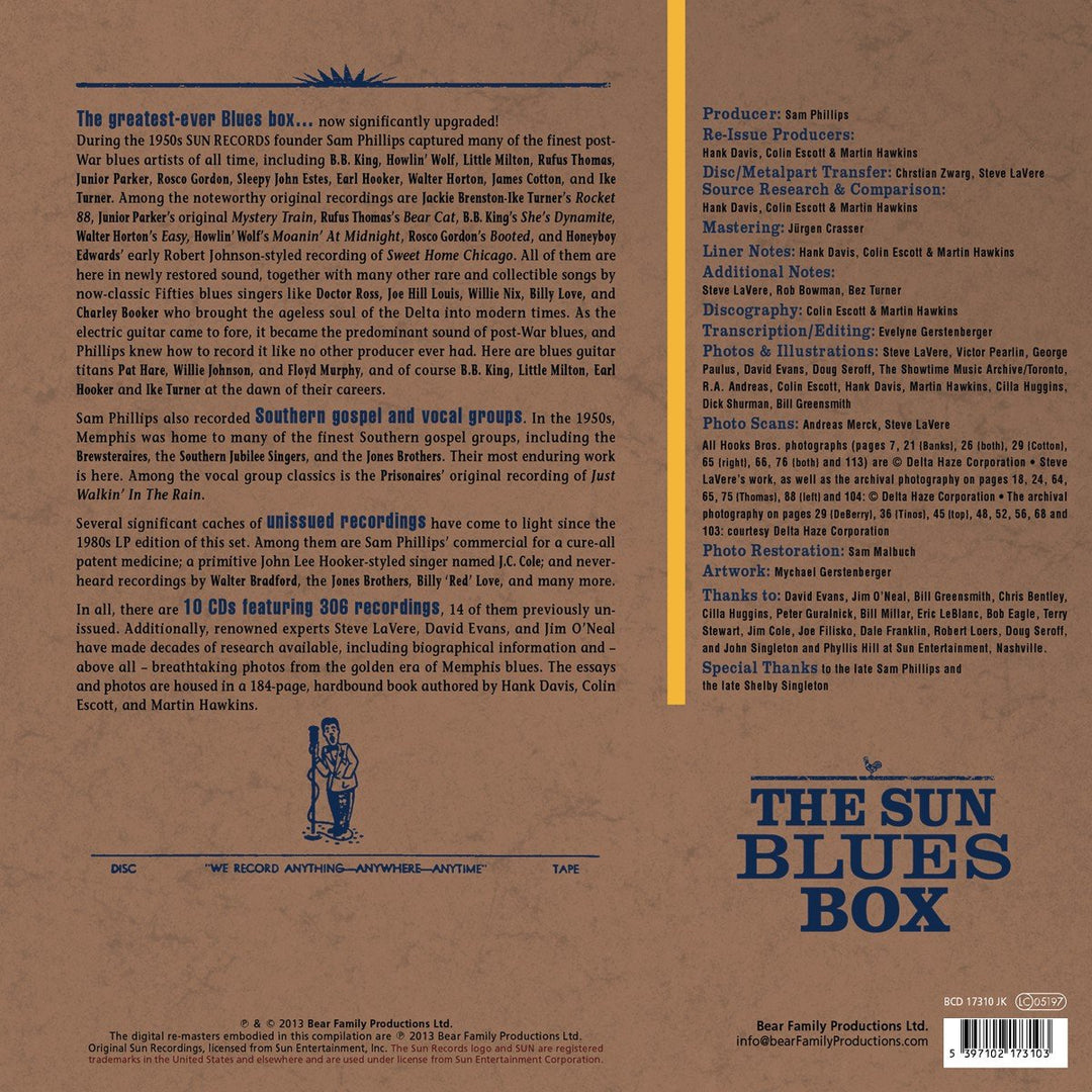 The Sun Blues Box-Blues,R&B and Gospel Music, Audio-CD
