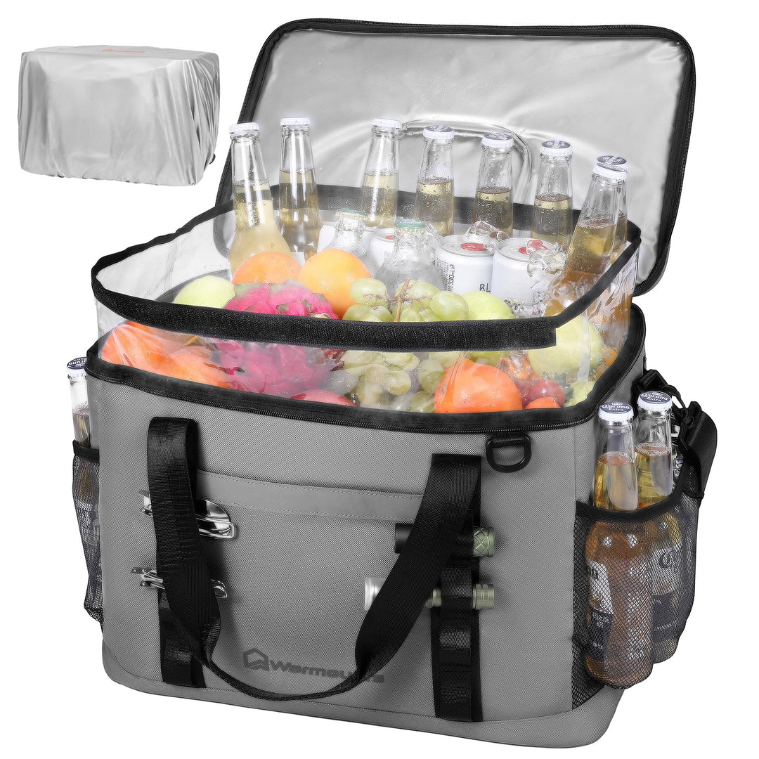 WARMOUNTS isolierte Kühltasche/Rucksack 36/48/75 Dosen, weiche tragbare Lunchtasche mit Reissverschl