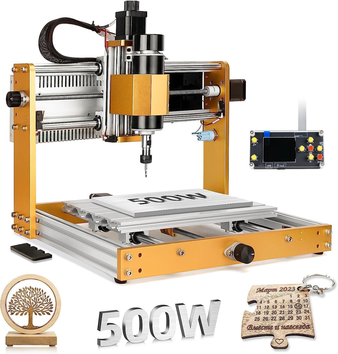 LUNYEE 500 W Ganzmetall CNC-Fräsmaschine, 3018 Pro Max CNC-Holzfräse, 3-Achsen-Metall fräsmaschine z