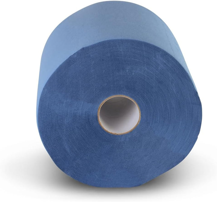 Funny Putzpapierrollen, 3 lagig, recycling blau, 26 cm, 500 Blatt, 1er Pack (1 x 2 Stück) Single, Si