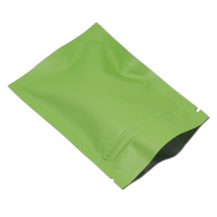 100 Stücke Matte Aluminiumfolie Verpackung Tasche Reissverschluss Selbstdicht Flachbeutel Lebensmitt