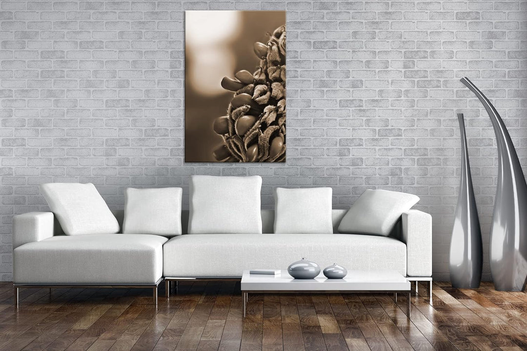 deyoli Südliche Magnolie Stierbucht Format: 80x60 Effekt: Sepia als Leinwandbild, Motiv fertig gerah