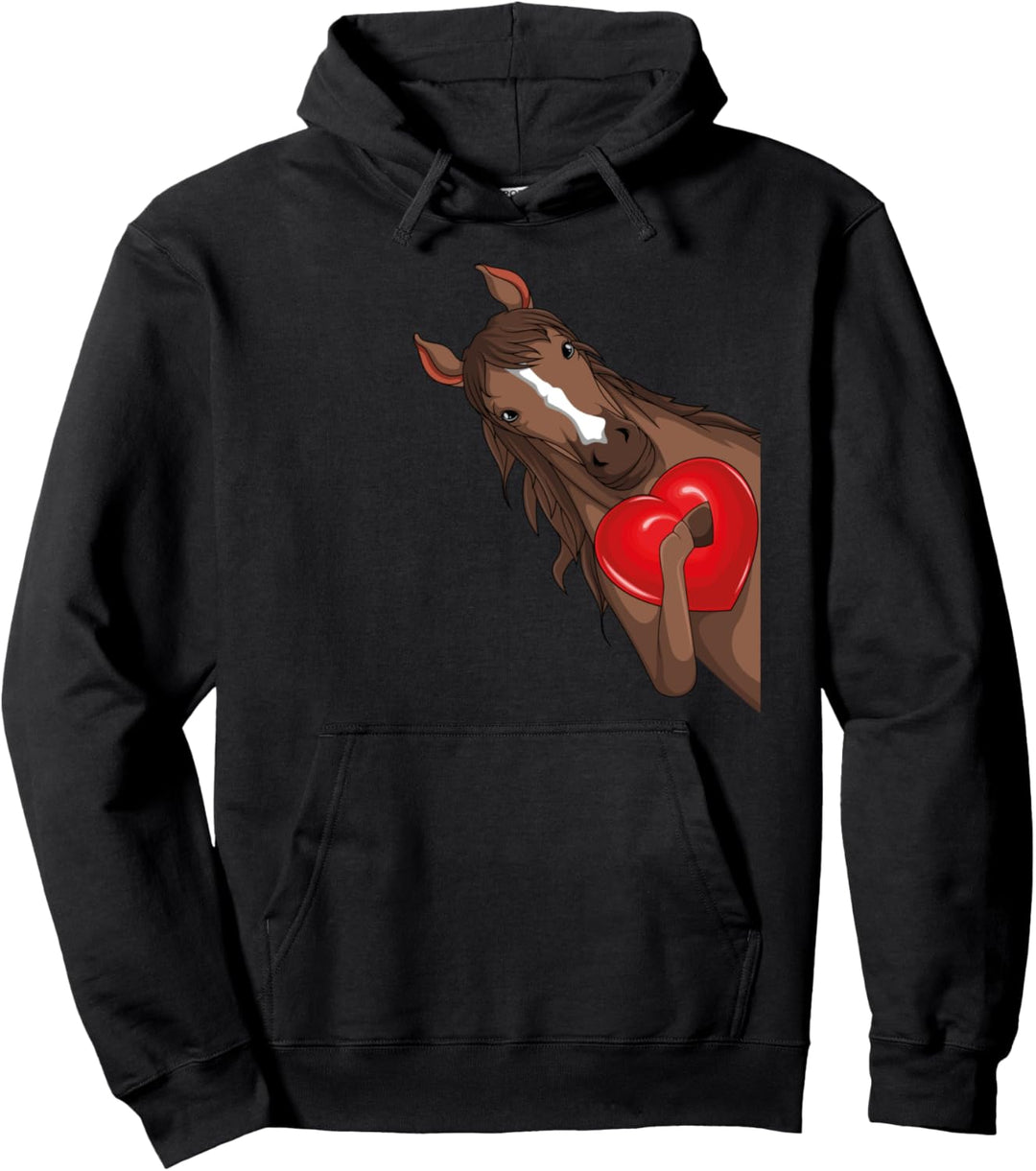 Pferde Mädchen Reiterin Pferd Reiten Damen Pullover Hoodie