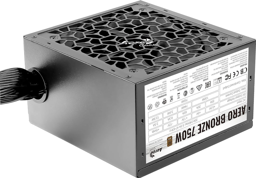 Aerocool Aero Bronze 750W 80 Plus Certified Power Supply Unit AEROB 750, AEROB 750
