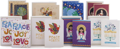 Hallmark UNICEF Weihnachtskarten, friedlicher Stechpalmenbaum (20 Karten und 21 Umschläge) (1XPX2032