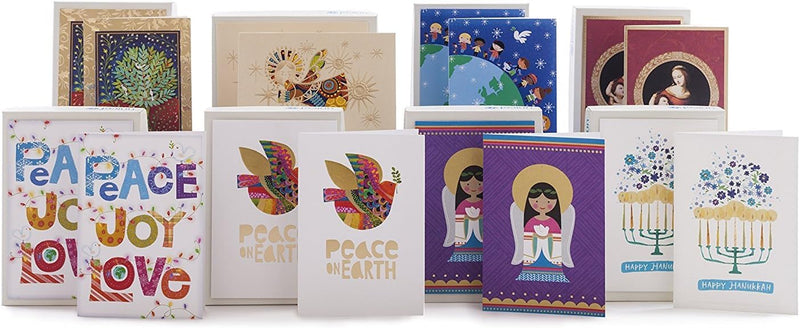 Hallmark UNICEF Weihnachtskarten, friedlicher Stechpalmenbaum (20 Karten und 21 Umschläge) (1XPX2032