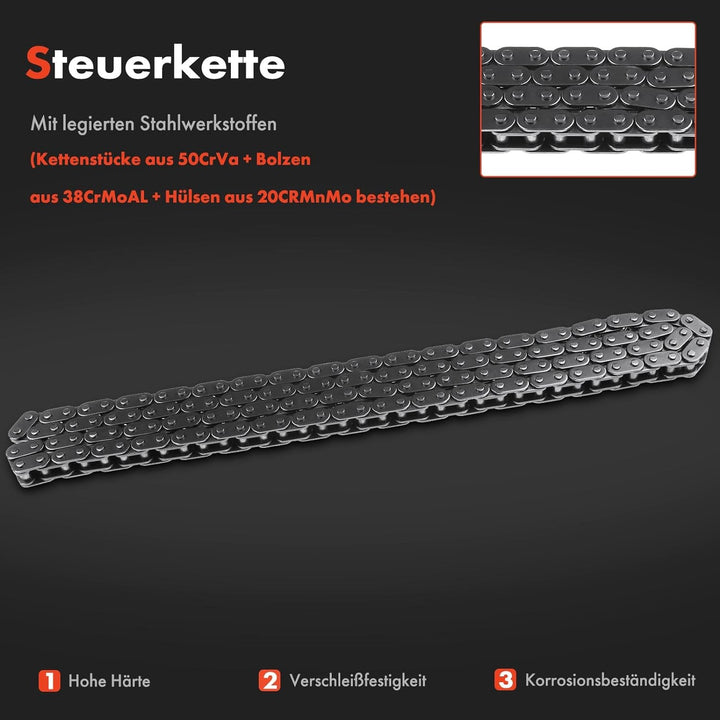 7x Steuerkettensatz für 1er E81 E87 E88 3er E90 E93 E92 E91 5er E60 Benzin 2006-2013 11367540346