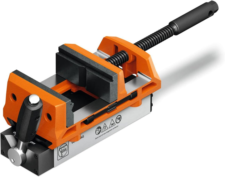 Fein Magnetschraubstock mit Backenbreite von 100 mm (VersaMAG Schraubstock Set, Permanentmagnet mit