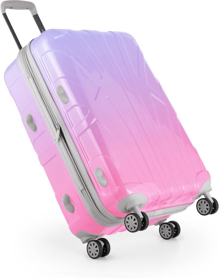 suitline - Hartschalen-Koffer Koffer Trolley Rollkoffer Reisekoffer, TSA, 66 cm, ca. 58 Liter, PC gl